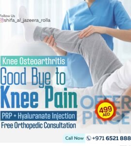 Knee pain treatment offer in Sharjah – orthopedic care at Shifa Al Jazeera Medical Centre