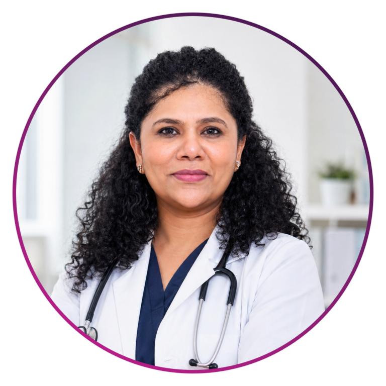 Dr. Hemagayathri Arunachalam gynecologist in Muwaileh Sharjah providing women’s health and pregnancy care